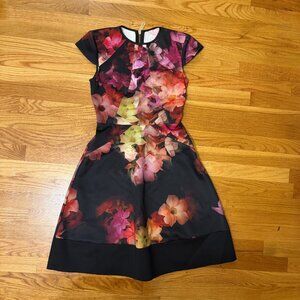 Ted Baker London Cascading Floral Skater Dress